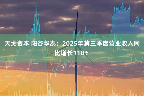 天戈资本 阳谷华泰：2025年第三季度营业收入同比增长118%