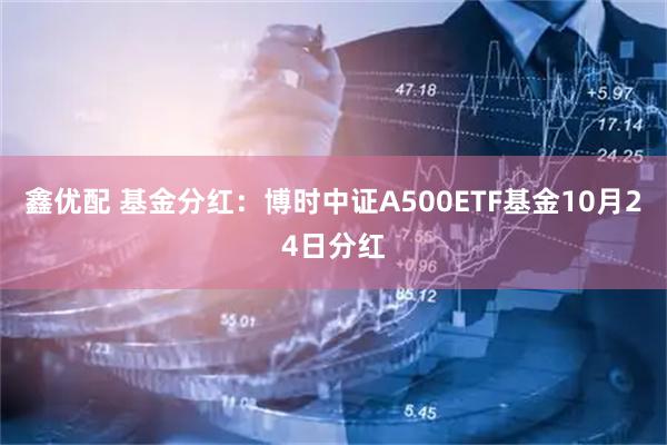 鑫优配 基金分红：博时中证A500ETF基金10月24日分红