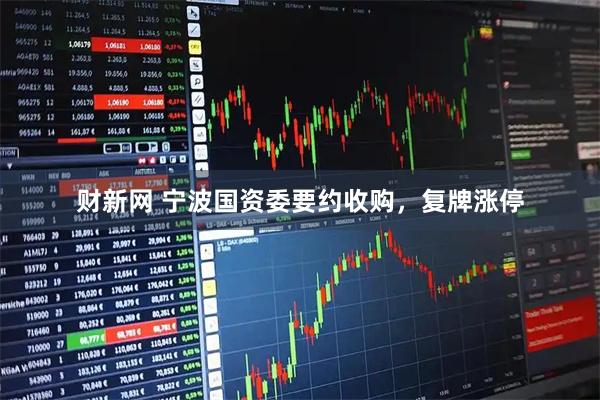 财新网 宁波国资委要约收购，复牌涨停